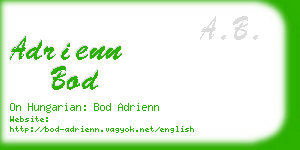 adrienn bod business card